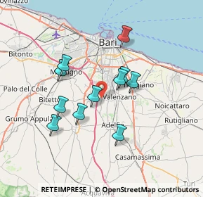 Mappa Via Raffaele Perrone, 70129 Bari BA, Italia (6.35909)