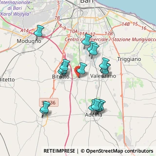 Mappa Via Raffaele Perrone, 70129 Bari BA, Italia (3.65471)