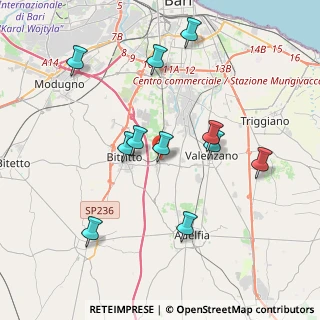 Mappa Via Raffaele Perrone, 70129 Bari BA, Italia (4.11727)