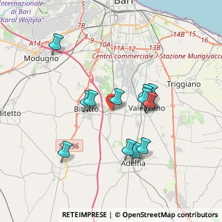 Mappa Via Raffaele Perrone, 70129 Bari BA, Italia (3.40143)