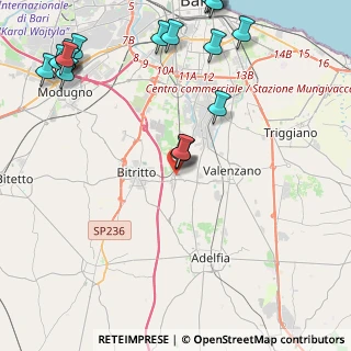 Mappa Via Raffaele Perrone, 70129 Bari BA, Italia (6.3995)