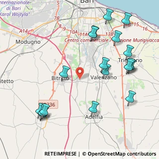 Mappa Via Umberto Minervini, 70121 Bari BA, Italia (5.37778)