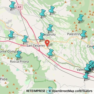 Mappa Via Valle Casa Romana, 00030 San Cesareo RM, Italia (7.287)
