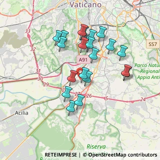 Mappa Via del Pianeta Giove, 00144 Roma RM, Italia (3.6155)