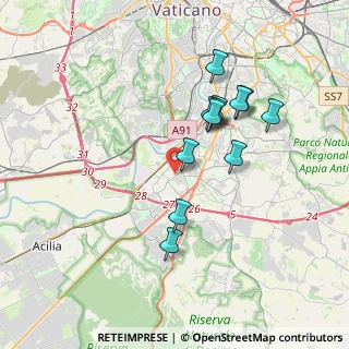 Mappa Via del Pianeta Giove, 00144 Roma RM, Italia (3.4275)