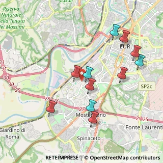 Mappa Via Gustavo Fara, 00144 Roma RM, Italia (2.09273)