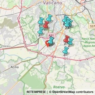 Mappa Via Gustavo Fara, 00144 Roma RM, Italia (3.64615)