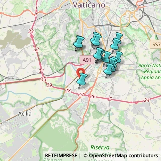 Mappa Via Gustavo Fara, 00144 Roma RM, Italia (3.31688)