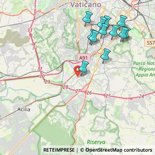 Mappa Via Gustavo Fara, 00144 Roma RM, Italia (5.16667)