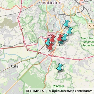 Mappa Via Gustavo Fara, 00144 Roma RM, Italia (2.98273)