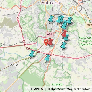 Mappa Via Gustavo Fara, 00144 Roma RM, Italia (4.13692)