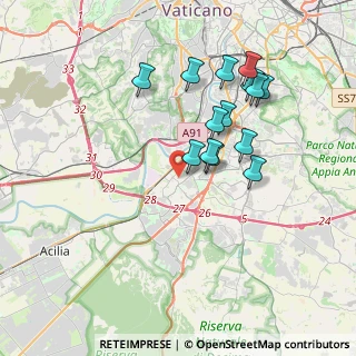 Mappa Via Gustavo Fara, 00144 Roma RM, Italia (3.65643)