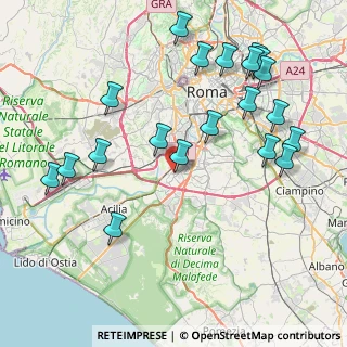Mappa Via Gustavo Fara, 00144 Roma RM, Italia (9.9565)