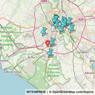 Mappa Via Gustavo Fara, 00144 Roma RM, Italia (7.96214)