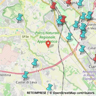 Mappa Via i XXV della Campagna, 00178 Roma RM, Italia (3.493)
