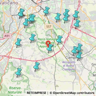 Mappa Via i XXV della Campagna, 00178 Roma RM, Italia (5.587)