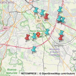 Mappa Via i XXV della Campagna, 00178 Roma RM, Italia (4.75077)