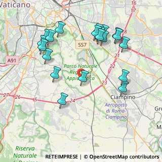 Mappa Via i XXV della Campagna, 00178 Roma RM, Italia (4.734)