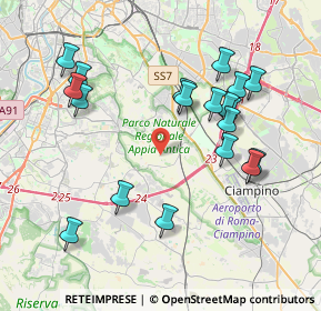 Mappa Via i XXV della Campagna, 00178 Roma RM, Italia (4.30105)