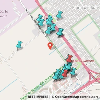 Mappa Via Geminiano Montanari, 00054 Piana del Sole RM, Italia (0.58519)