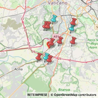 Mappa Via del Fosso del Torrino, 00144 Roma RM, Italia (3.39545)
