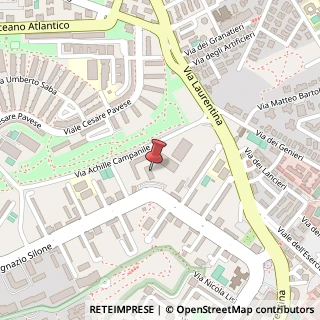 Mappa Via Achille Campanile 73, 00144 Rome, Italy, 00144 Roma RM, Italia, 00144 Roma, Roma (Lazio)