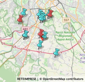 Mappa Via Alessandro Dudan, 00143 Roma RM, Italia (3.56071)