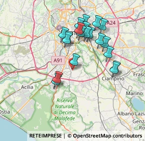 Mappa Via Alessandro Dudan, 00143 Roma RM, Italia (7.2555)