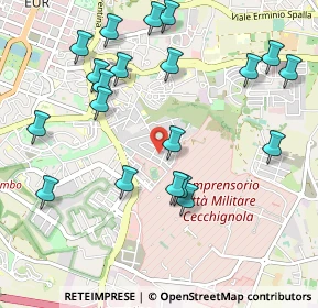 Mappa Via Alessandro Dudan, 00143 Roma RM, Italia (1.206)