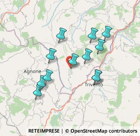 Mappa Via Ficenne, 66045 Schiavi di Abruzzo CH, Italia (6.76)