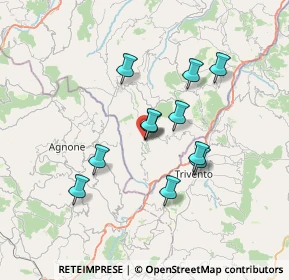 Mappa Via Ficenne, 66045 Schiavi di Abruzzo CH, Italia (6.19545)