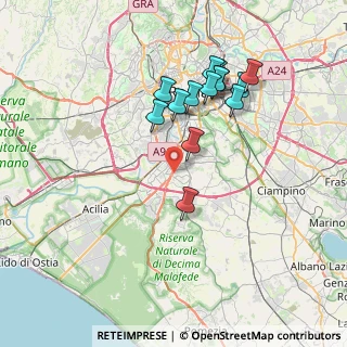 Mappa Via Salvatore Quasimodo, 00144 Roma RM, Italia (7.35714)