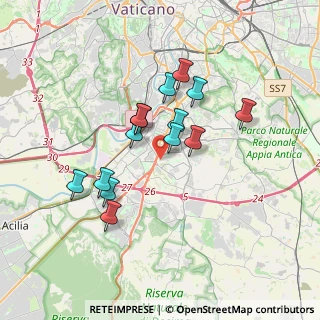 Mappa Via Salvatore Quasimodo, 00144 Roma RM, Italia (3.43071)