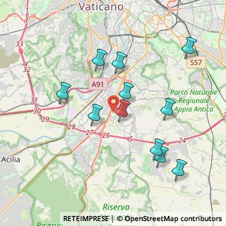 Mappa Via Salvatore Quasimodo, 00144 Roma RM, Italia (4.07727)