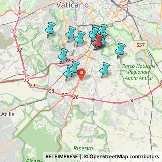 Mappa Via Salvatore Quasimodo, 00144 Roma RM, Italia (3.80067)