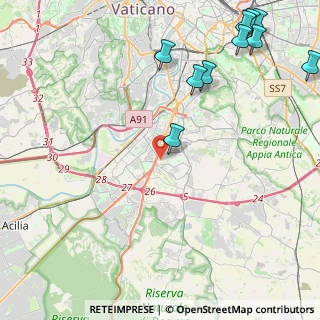 Mappa Via Salvatore Quasimodo, 00144 Roma RM, Italia (6.61455)