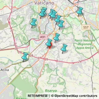 Mappa Via Salvatore Quasimodo, 00144 Roma RM, Italia (4.545)