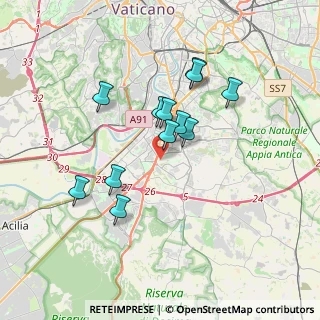 Mappa Via Salvatore Quasimodo, 00144 Roma RM, Italia (3.20583)