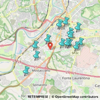 Mappa Via Carlo Levi, 00144 Roma RM, Italia (1.95643)