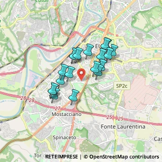 Mappa Via Carlo Levi, 00144 Roma RM, Italia (1.41632)