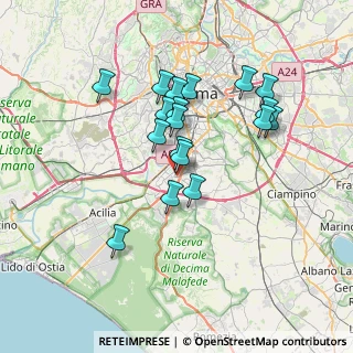 Mappa Via Carlo Levi, 00144 Roma RM, Italia (6.61889)