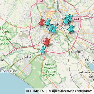 Mappa Via Carlo Levi, 00144 Roma RM, Italia (7.92)