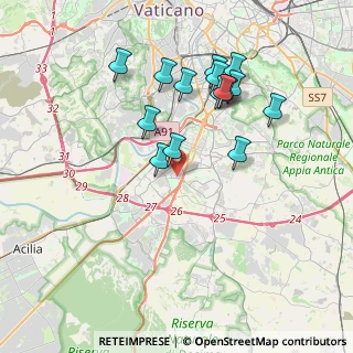 Mappa Via Carlo Levi, 00144 Roma RM, Italia (3.85733)