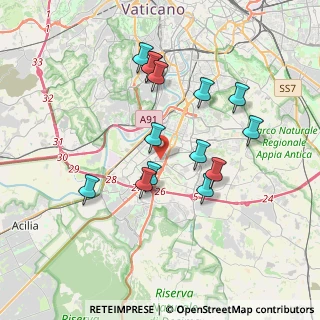 Mappa Via Carlo Levi, 00144 Roma RM, Italia (3.60643)