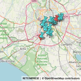 Mappa Dir. Centro Commerciale, 00144 Roma RM, Italia (7.10111)