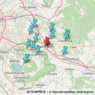 Mappa Via di Colle Noletto, 00030 San Cesareo RM, Italia (6.42667)