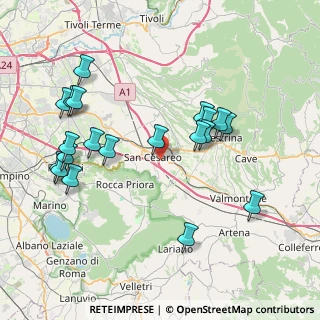 Mappa Via di Colle Noletto, 00030 San Cesareo RM, Italia (8.8825)