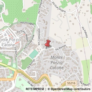 Mappa Via Romoli, 8V, 00040 Monte Porzio Catone, Roma (Lazio)