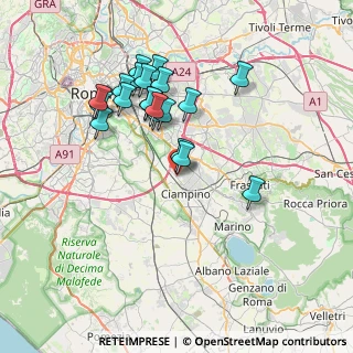 Mappa Via R. Bianchi Bandinelli, 00178 Roma RM, Italia (7.3095)