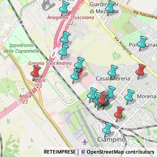 Mappa Via R. Bianchi Bandinelli, 00178 Roma RM, Italia (1.2155)